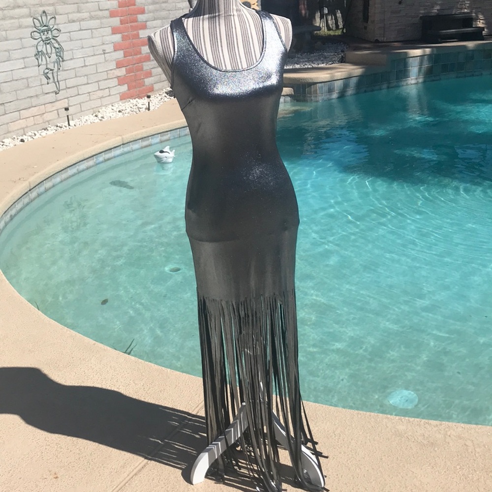 Gorgeous Silver Fringe Dress